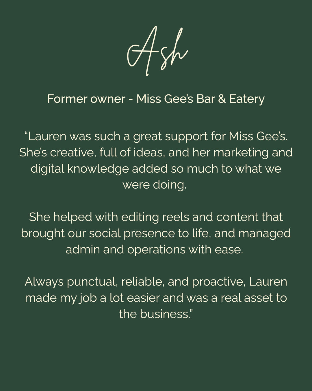 Miss Gee's Bar & Eatery